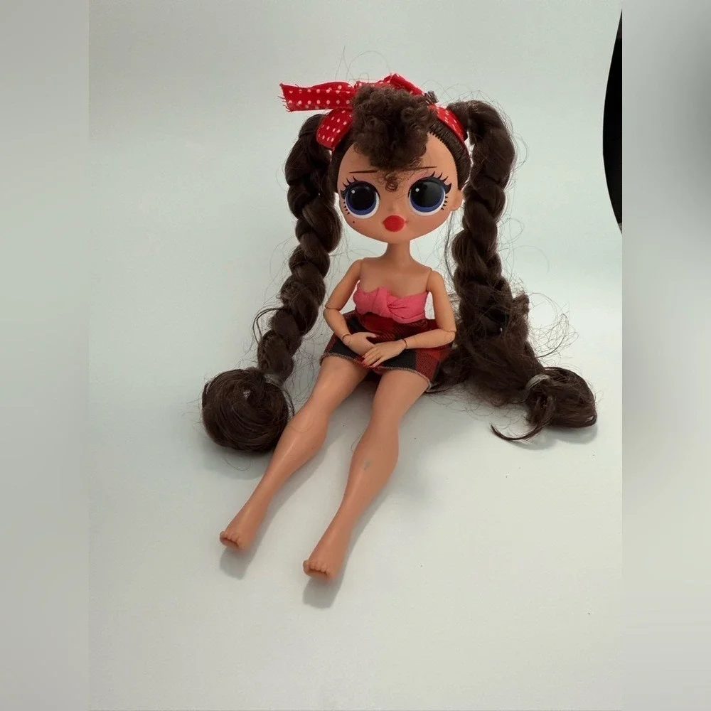 LOL Surprise OMG Doll with Braided Pigtails Plaid Skirt